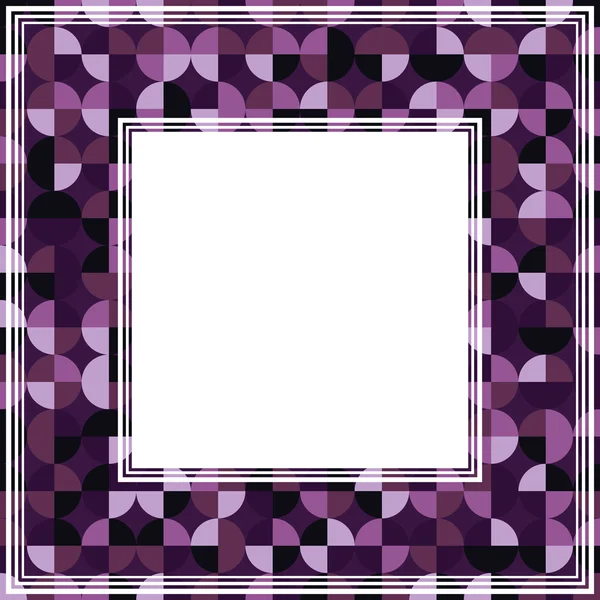 濃い紫の抽象的な境界線 — ストックベクタ