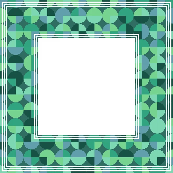Mátově zelená abstraktní hranice — Stockový vektor