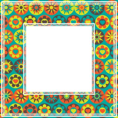 çiçek mavi sınır