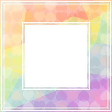 ışık kalpler kenarlık