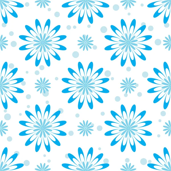 Floral motif blanc sans couture — Image vectorielle