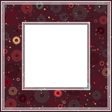 kahverengi soyut kenarlık