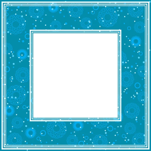 抽象的蓝色边框 — 图库矢量图片