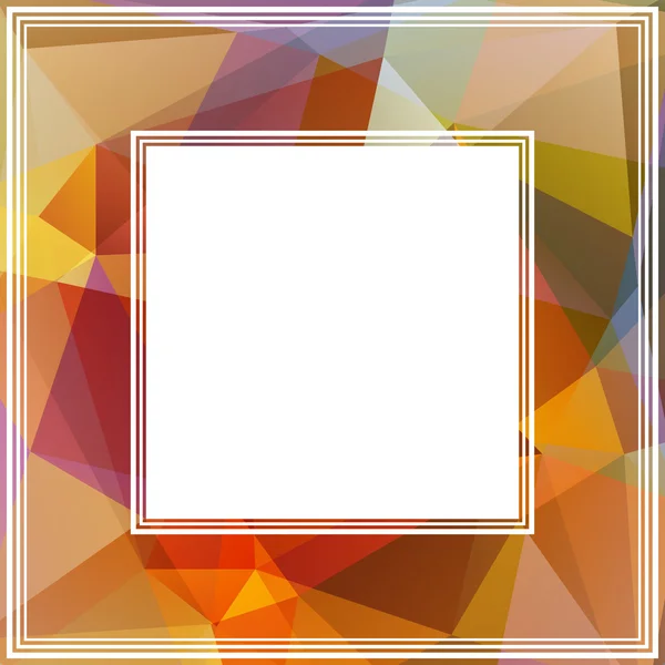 Abstract polygonal border — Stock Vector