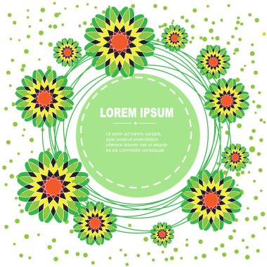 çiçek yeşil sınır