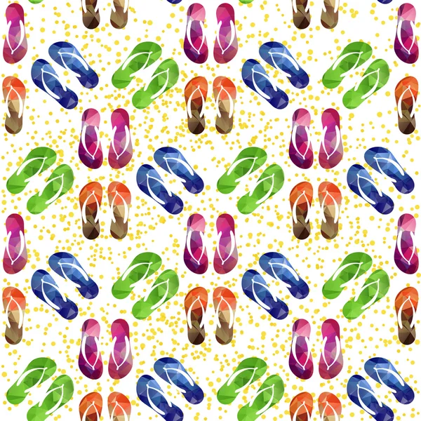 Flip flops naadloze patroon — Stockvector