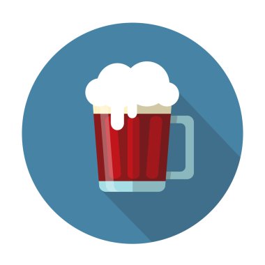 düz koyu bira bardağı