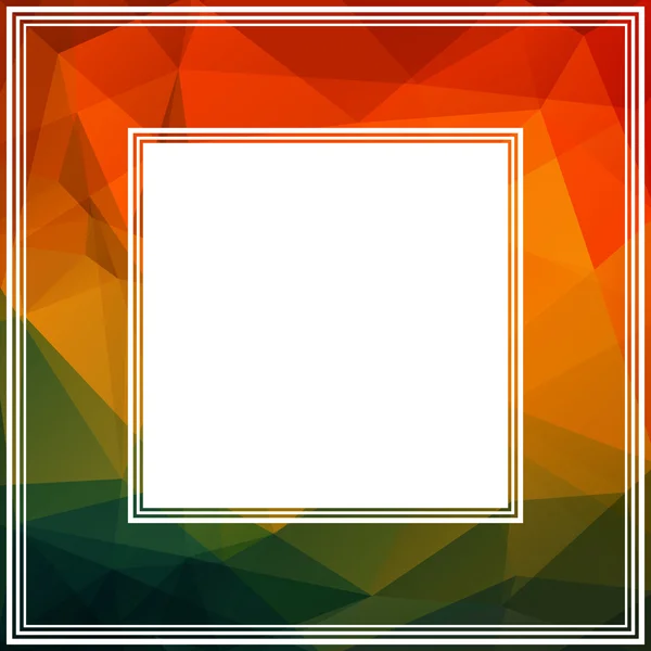 Frontière abstraite orange — Image vectorielle