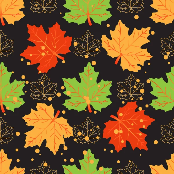Patrón sin costura de otoño — Archivo Imágenes Vectoriales