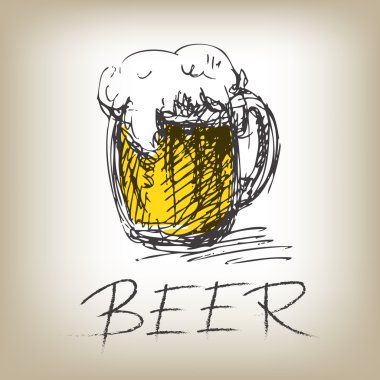 bira bardağı izole