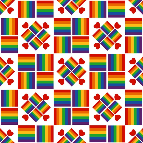 Απρόσκοπτη Μοτίβο Γκέι Χρώματα Ουράνιο Τόξο Σύμβολο Υπερηφάνειας Λοατ Στοιχείο — Διανυσματικό Αρχείο