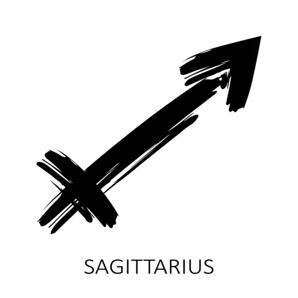 Ζώδιο Sagittarius Sagittarius Απομονώνονται Λευκό Φόντο Ζωδιακός Αστερισμός Στοιχείο Σχεδιασμού — Διανυσματικό Αρχείο