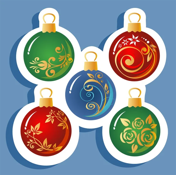 Christmas balls set — Stock Photo, Image