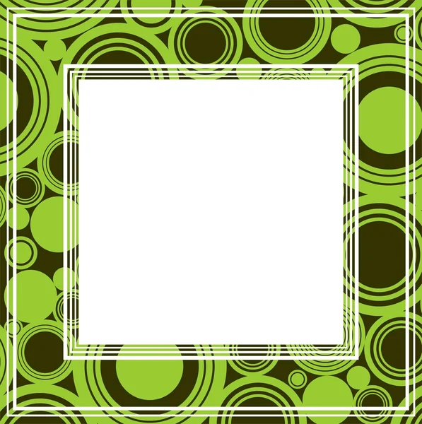 green abstract border