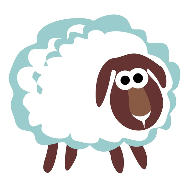 Witte schapen — Stockfoto