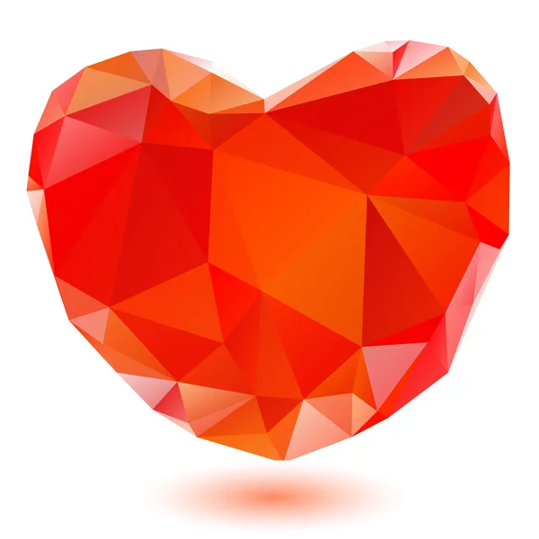 Red heart — Stock Vector