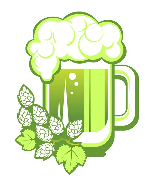 Cerveza verde — Archivo Imágenes Vectoriales