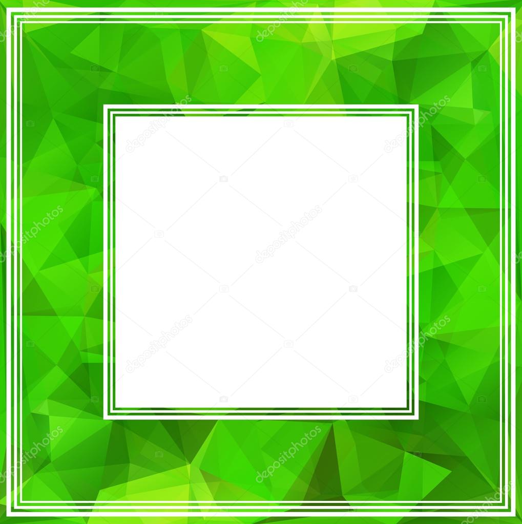 abstract green border