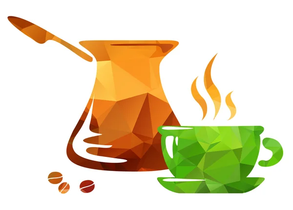 Set de café — Vector de stock