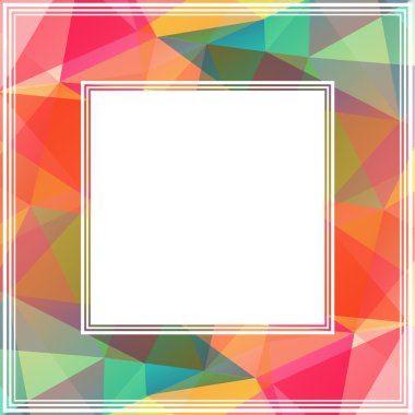 çok renkli çerçeve