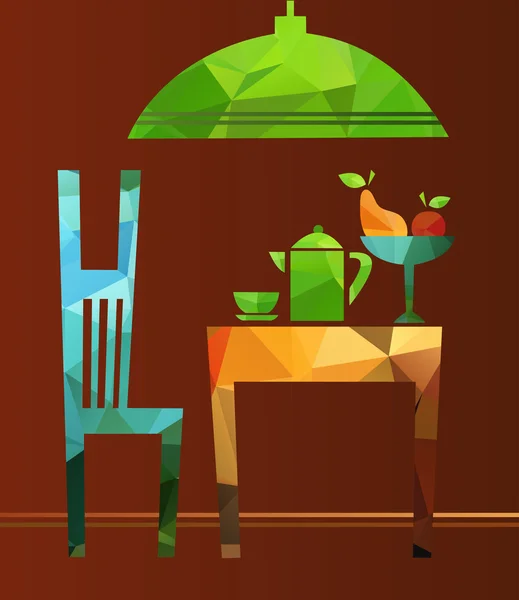 Salle de cuisine — Image vectorielle