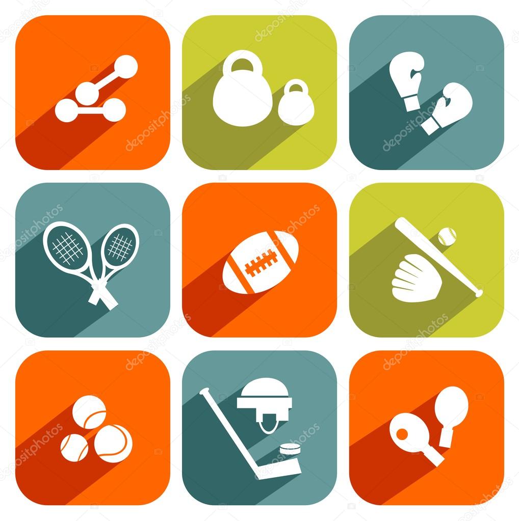 Sport symbols set Stock Vector by ©tokhiti 69645377