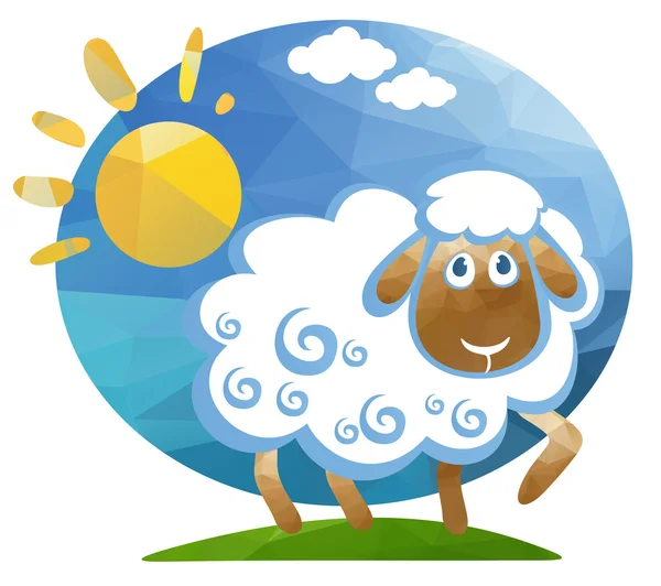 Cartoon schapen — Stockvector