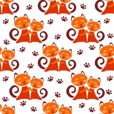 Kediler seamless modeli