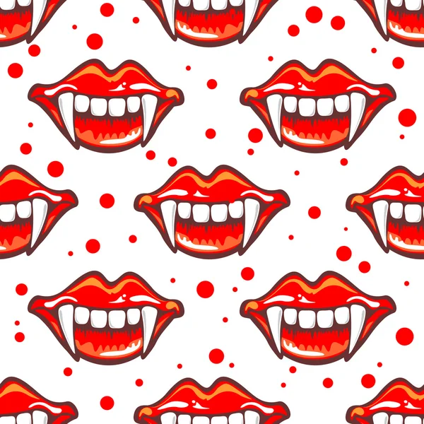 Vampire seamless pattern — Stock Vector