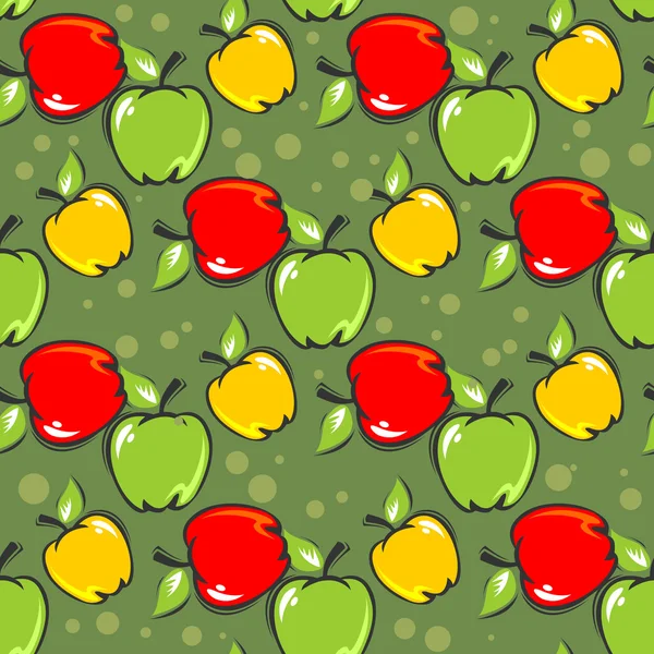 Fondo sin costura de fruta — Vector de stock