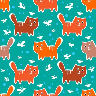 Kediler seamless modeli