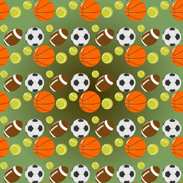 Sports seamless pattern — Stock Vector