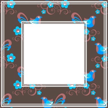 Kahverengi Kuşlar kenarlık