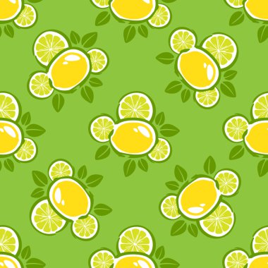 limon yeşil seamless modeli