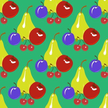 Meyveler pürüzsüz desen