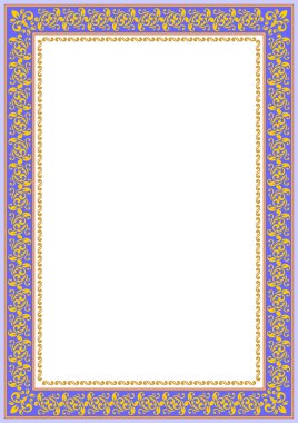 nazik mavi çiçek sınır