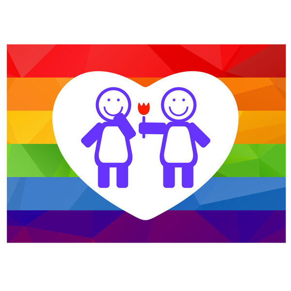 Пара лесбиянок и цветок
