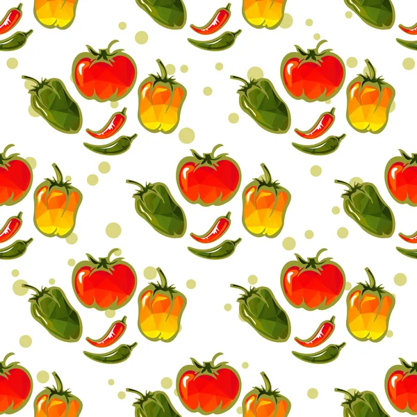 Paprika motif sans couture — Image vectorielle