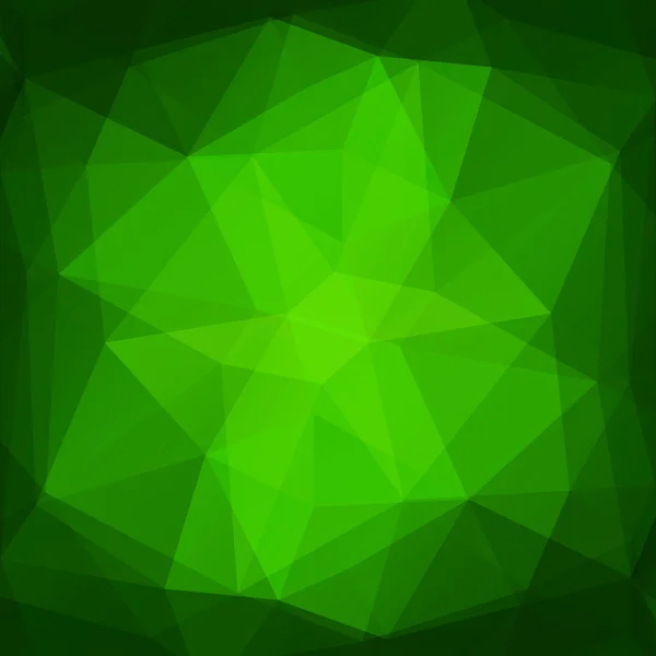Green polygonal background — Stock Vector