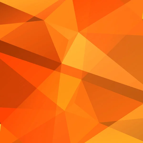 オレンジ色の多角形の背景 — ストックベクタ