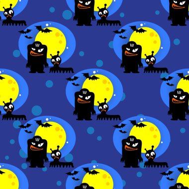 Canavarlar sorunsuz arka plan