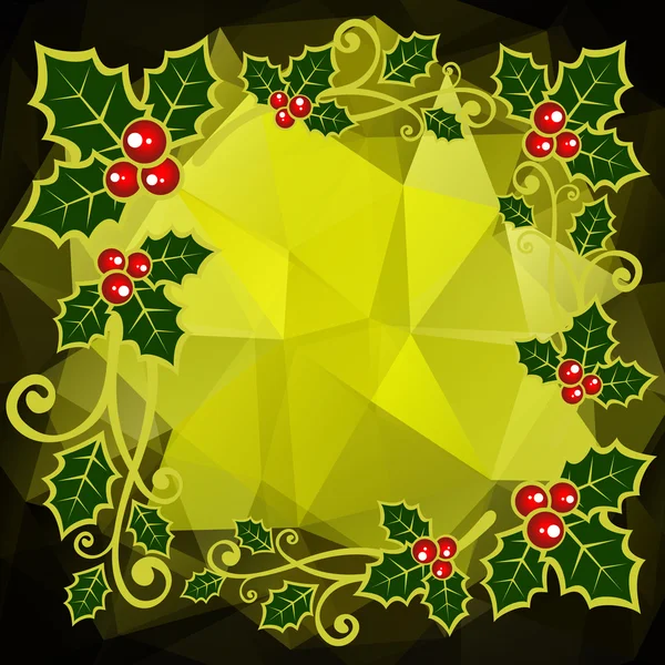 Green christmas background — Stock Vector