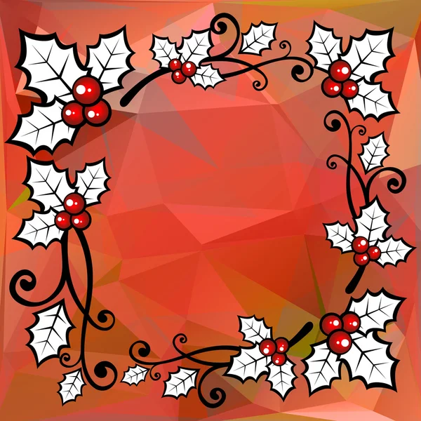 Roter polygonaler Hintergrund — Stockvektor