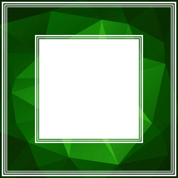 Зеленая многоугольная граница — стоковый вектор