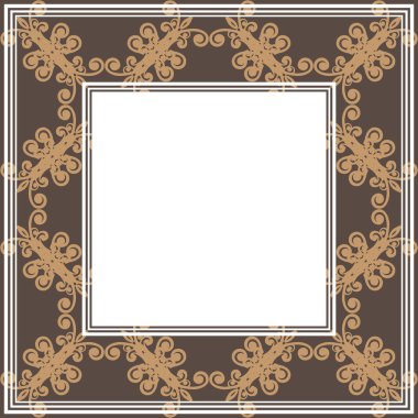 kahverengi çiçek sınır