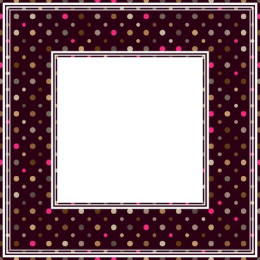 Polka dot mor kenarlık