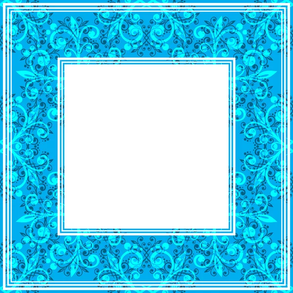 蓝色的细边框 — 图库矢量图片