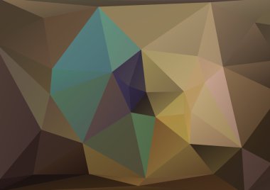 kahverengi poligonal zemin