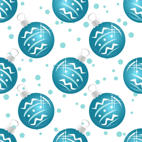 Blue balls seamless pattern — Stock Vector