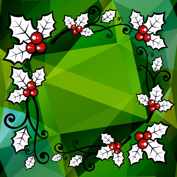 Grön jul gränsen — Stock vektor